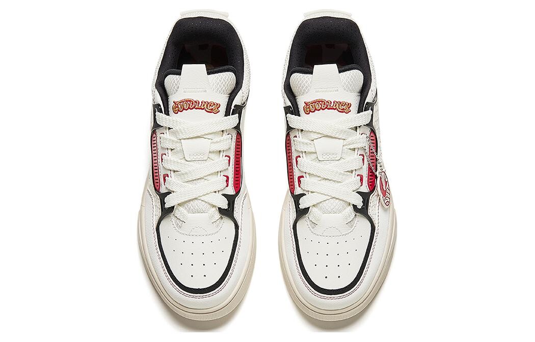 Кроссовки ANTA AOJIE Skateboarding Shoes Men Low-top White, черный/белый/красный — фото 3
