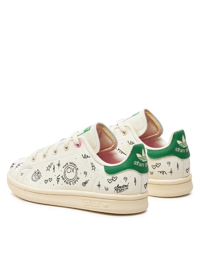 Adidas Кроссовки Stan Smith C GY1790 кремового цвета — фото 3