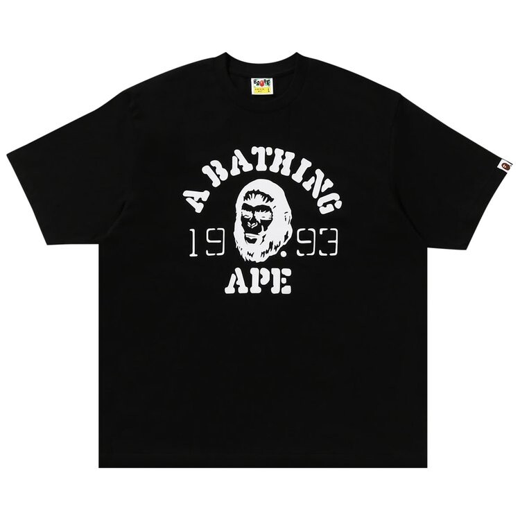 

Футболка BAPE OG Ape Head College Relaxed Fit Tee, черный