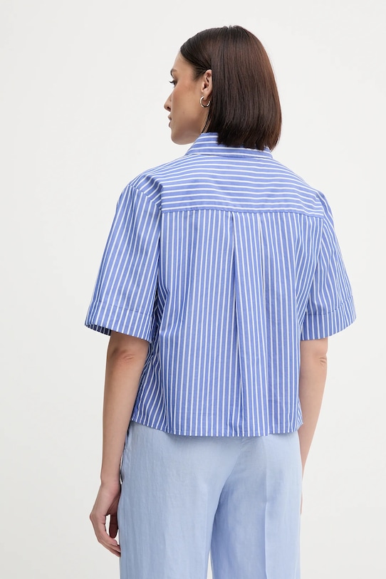 Хлопковая рубашка Tommy Hilfiger, фиолетовый — фото 3