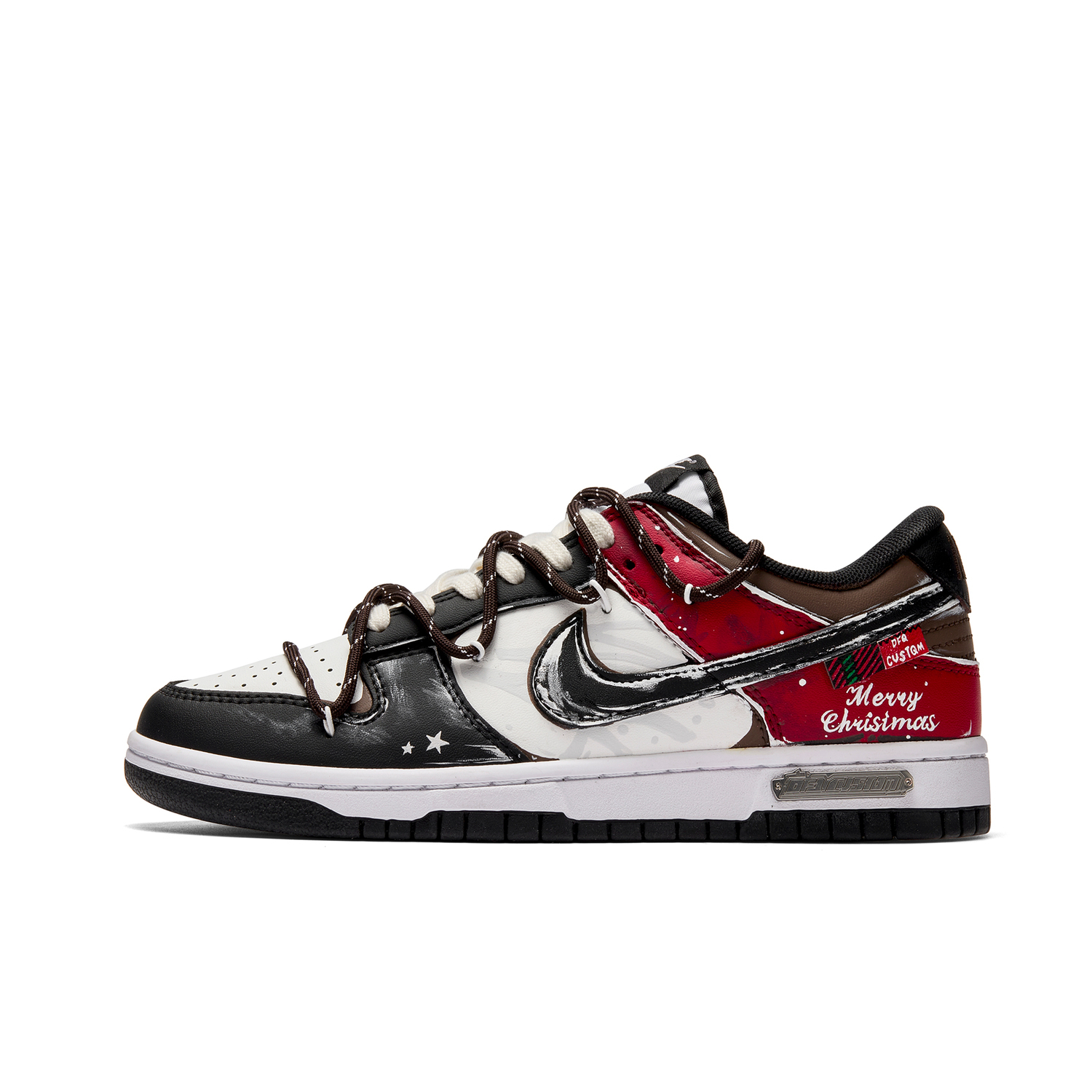 Nike Мужские низкие скейтбордные кроссовки Dunk Red Brown Wish, износостойкие и легкие, красного цвета