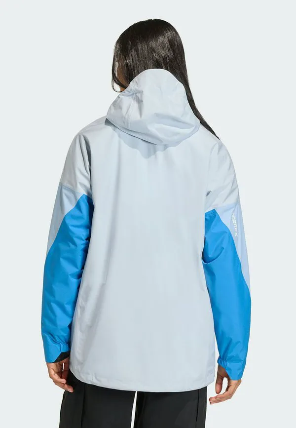 Ветровка-Анорак xploric 2.5 layer climaproof Adidas Terrex, Crystal Sky Glow Blue Ray Blue — фото 2