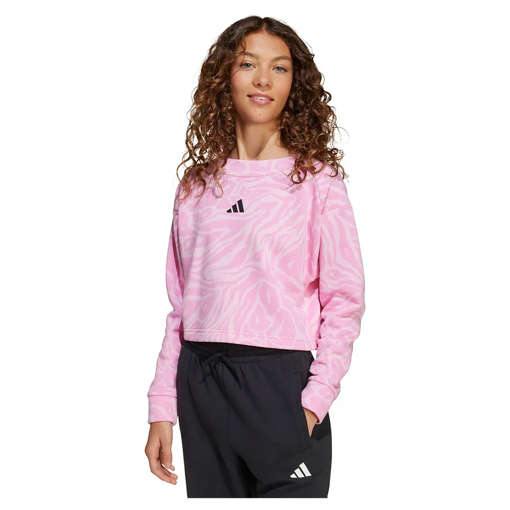 

Толстовка adidas Future Icons Cropped, розовый