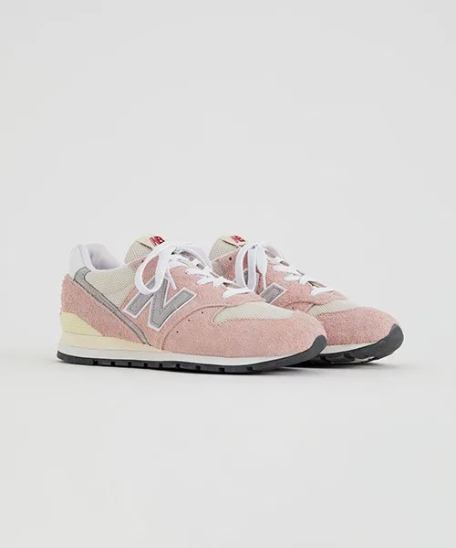 Мужские кроссовки из натуральной кожи New Balance U996 TA розовые
