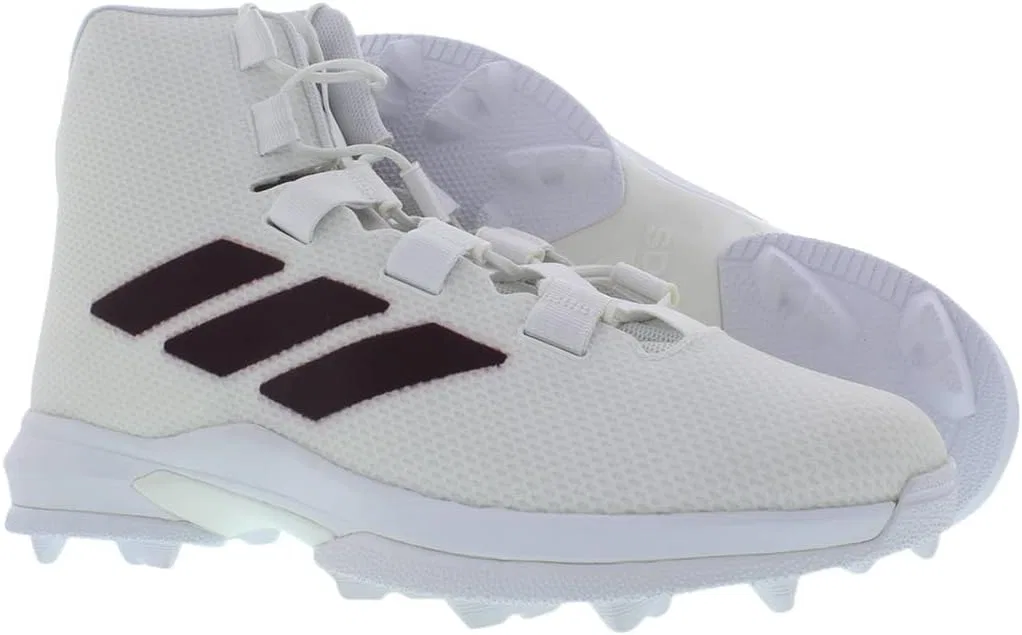 Футбольные кроссовки Adidas, White/Maroon — фото 4