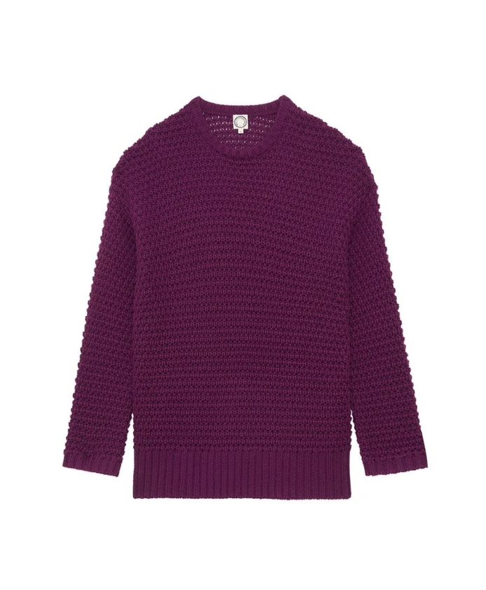 

Фиолетовый свитер Silvia с декоративной вышивкой. Ines De La Fressange Paris, фиолетовый