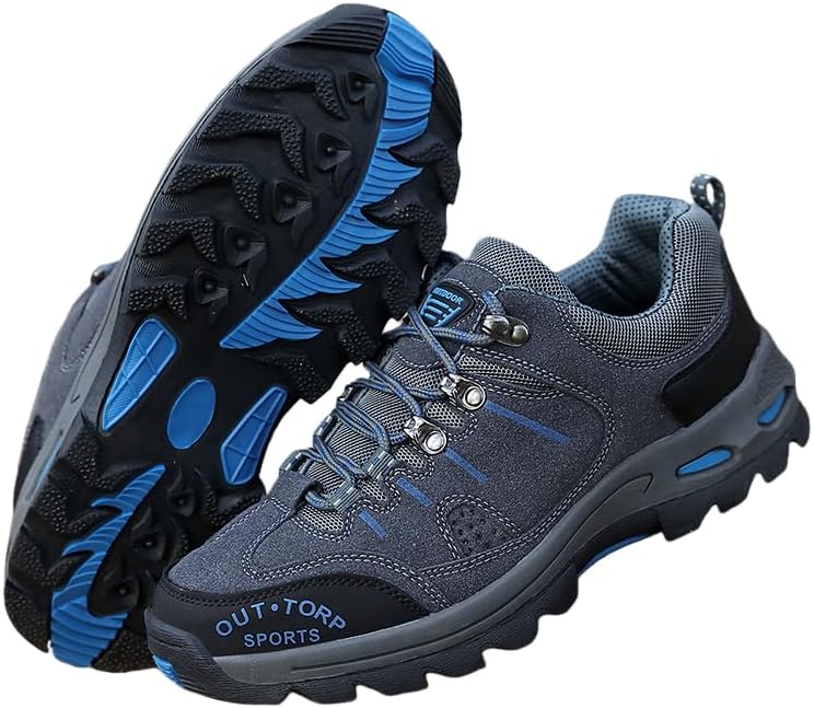 

Мужские походные ботинки Водонепроницаемые Противоскользящие С толстой подошвой Амортизирующие Для треккинга, кемпинга и прогулок Lsmodarise, серый