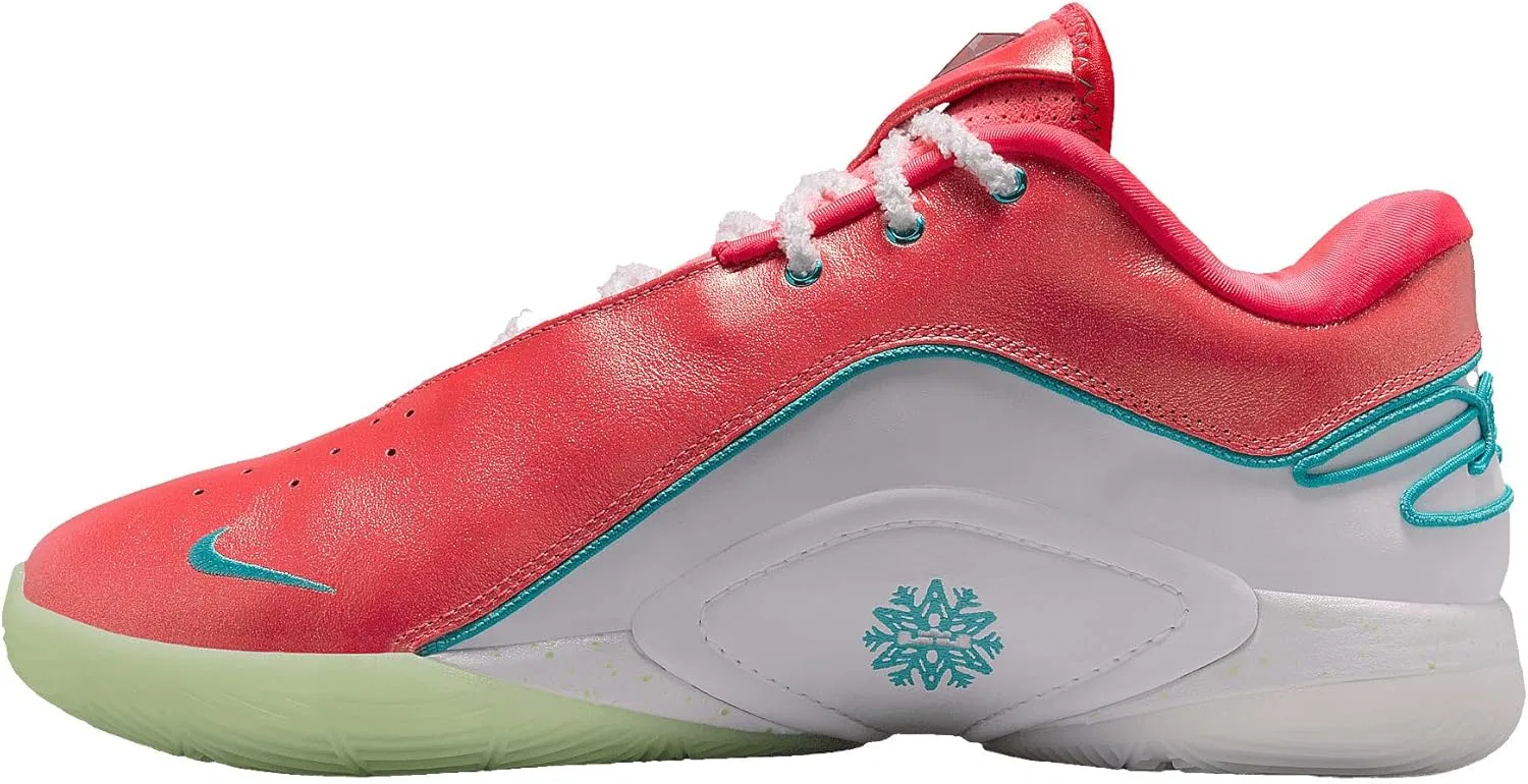 Мужские кроссовки Nike Lebron XXII, Solar Red White Vapor Green Dusty Cactus — фото 2