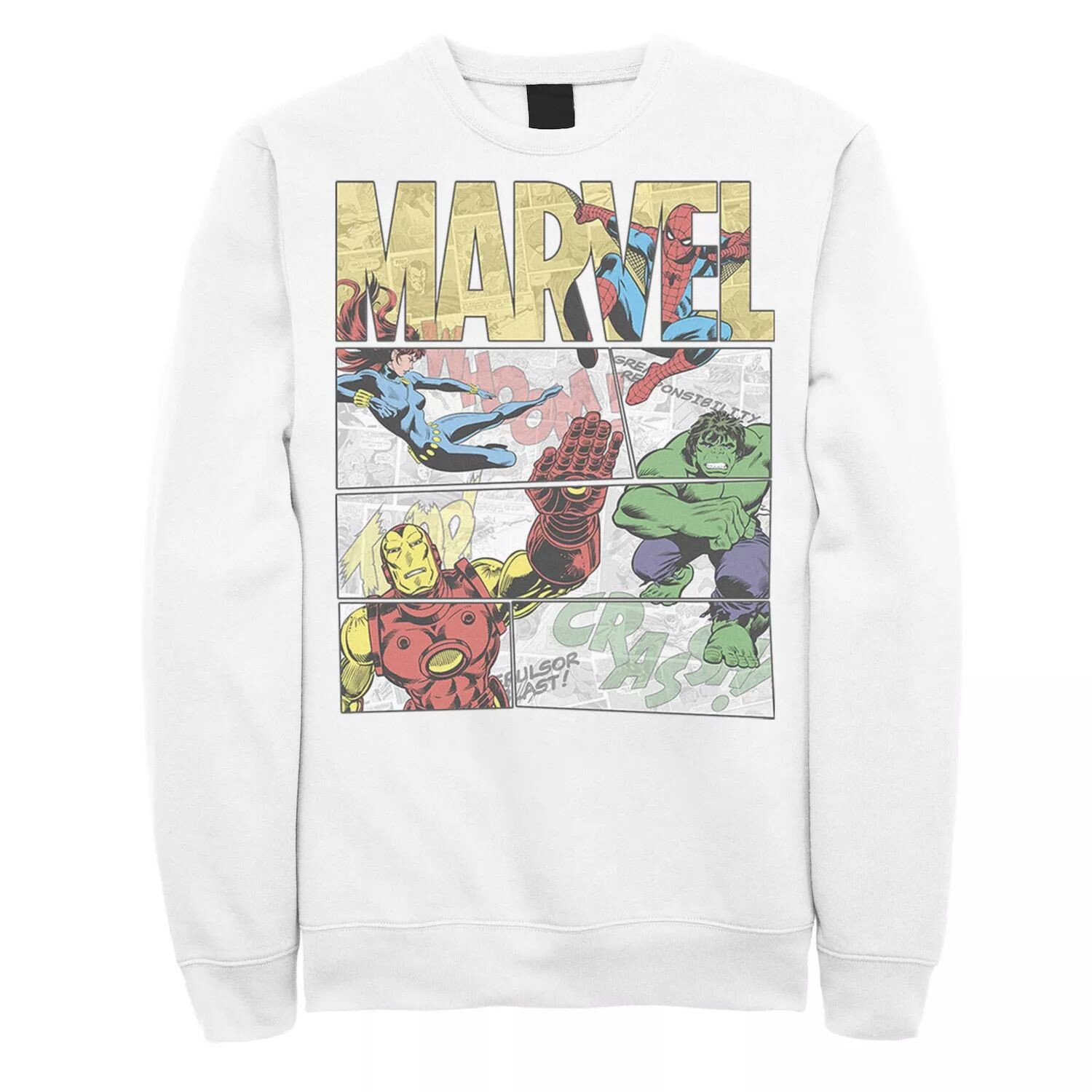 

Мужской свитшот со вставками из комиксов Marvel Retro Avengers Licensed Character