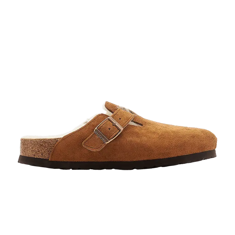

Кроссовки Birkenstock Boston Shearling Suede Narrow Mink, коричневый