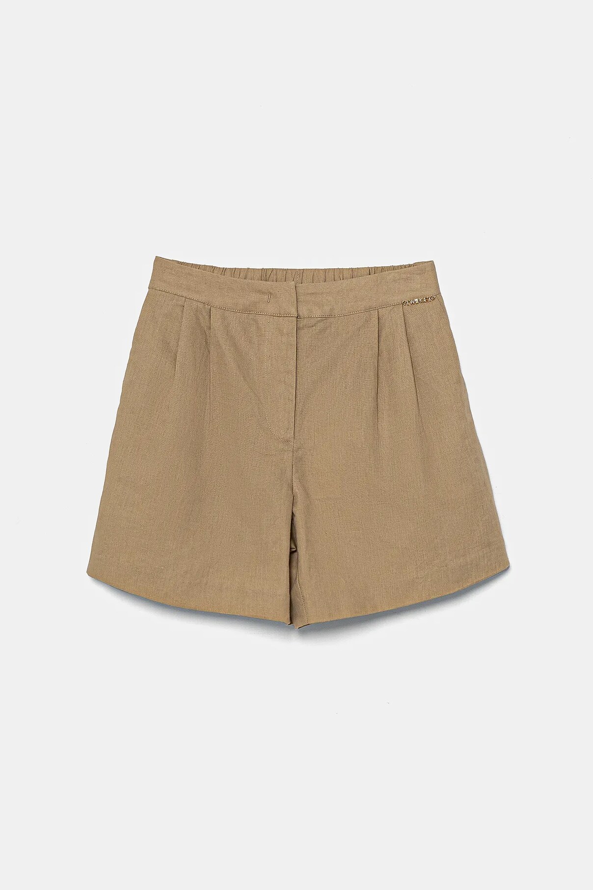 

Льняные шорты для детей Twinset, бежевый