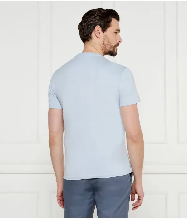 Футболка custom slim fit Polo Ralph Lauren, небесно-голубой — фото 4