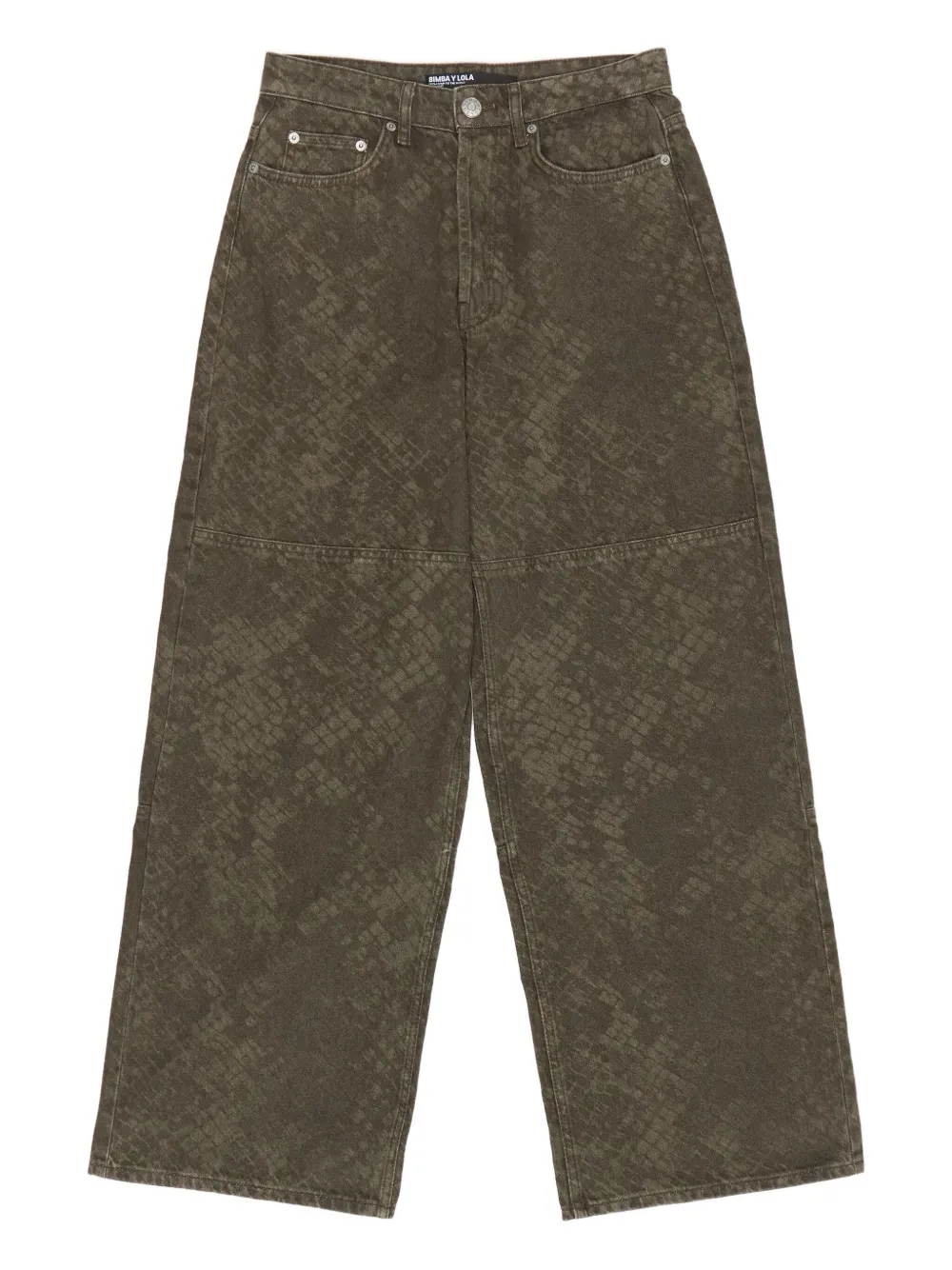 

Джинсы со змеиным узором Bimba y Lola, коричневый