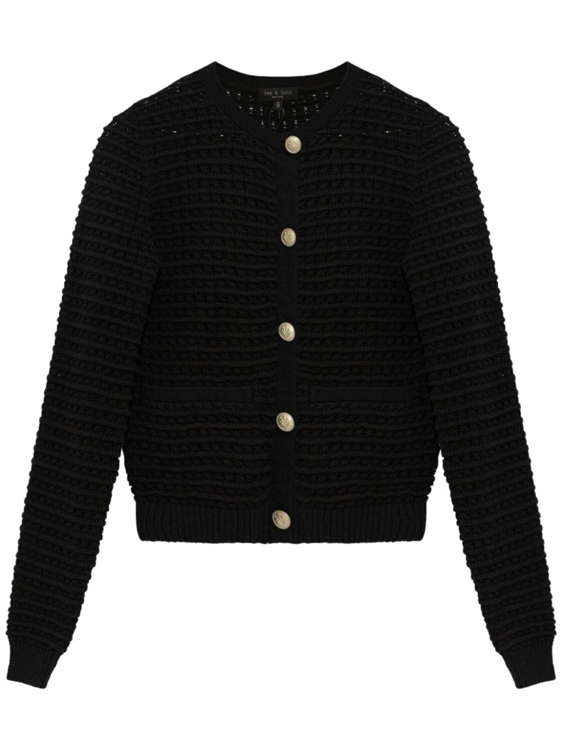 

Rag & bone кардиган Marlee в рубчик, черный