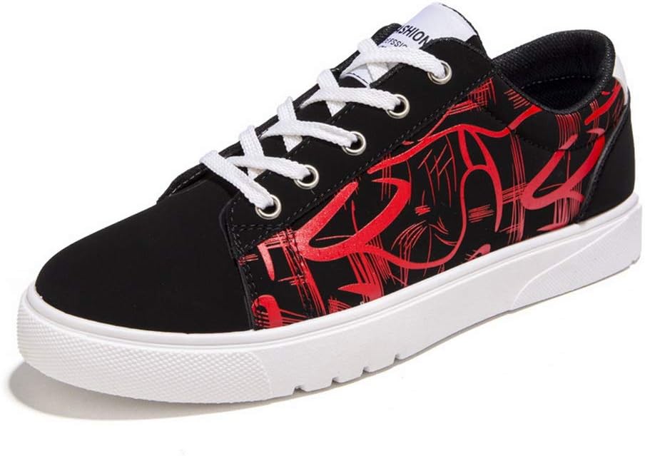 

Кроссовки tazimall Men's Casual Canvas Shoes Low Cut Student Shoes, красный