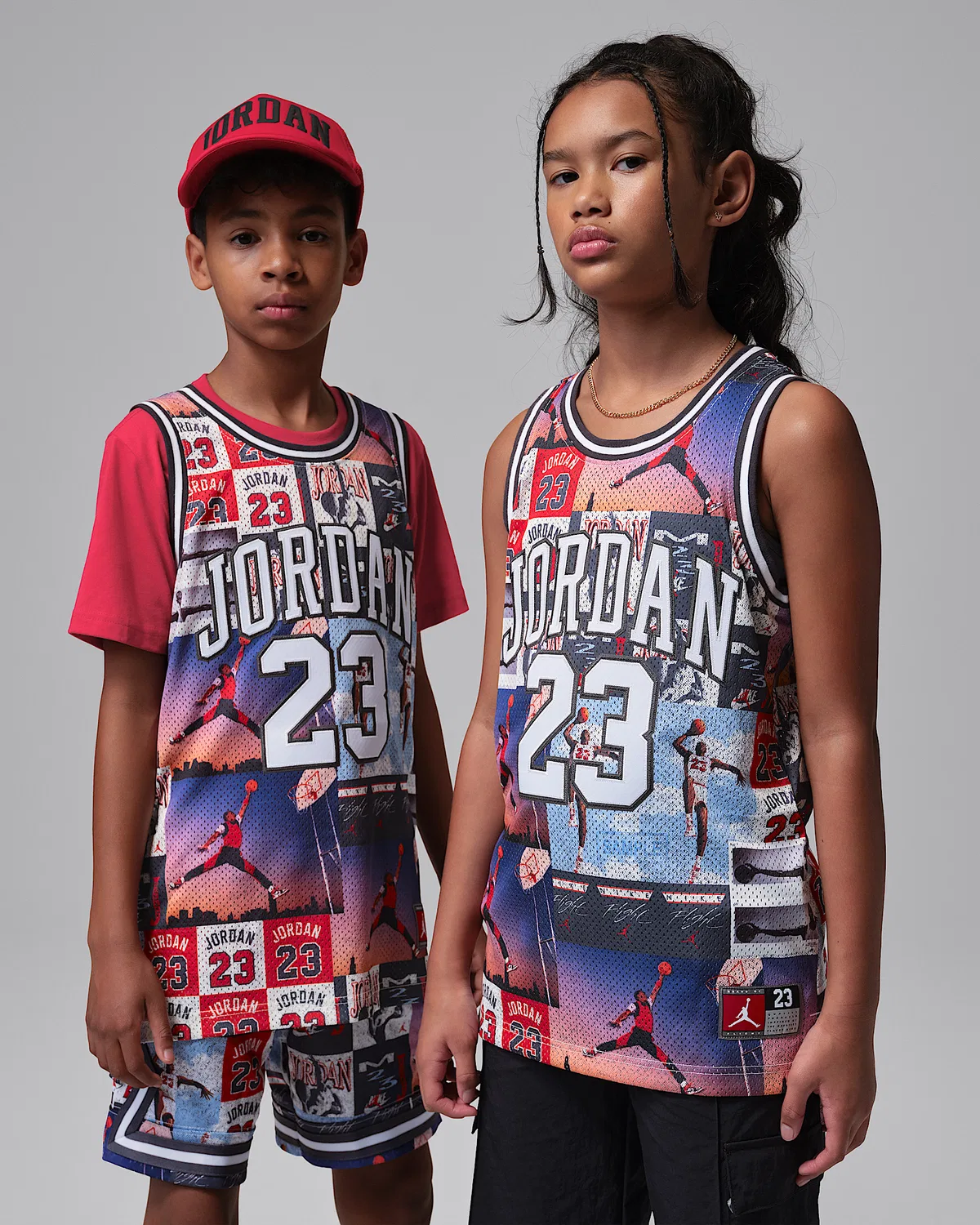 Детская футболка Jordan Printed 23 Jersey, Off Noir