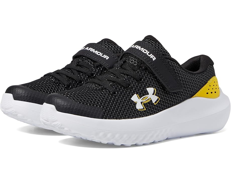 

Кроссовки Under Armour Kids Pre School Surge 4 Alternate Closure, цвет Black/Taxi/White