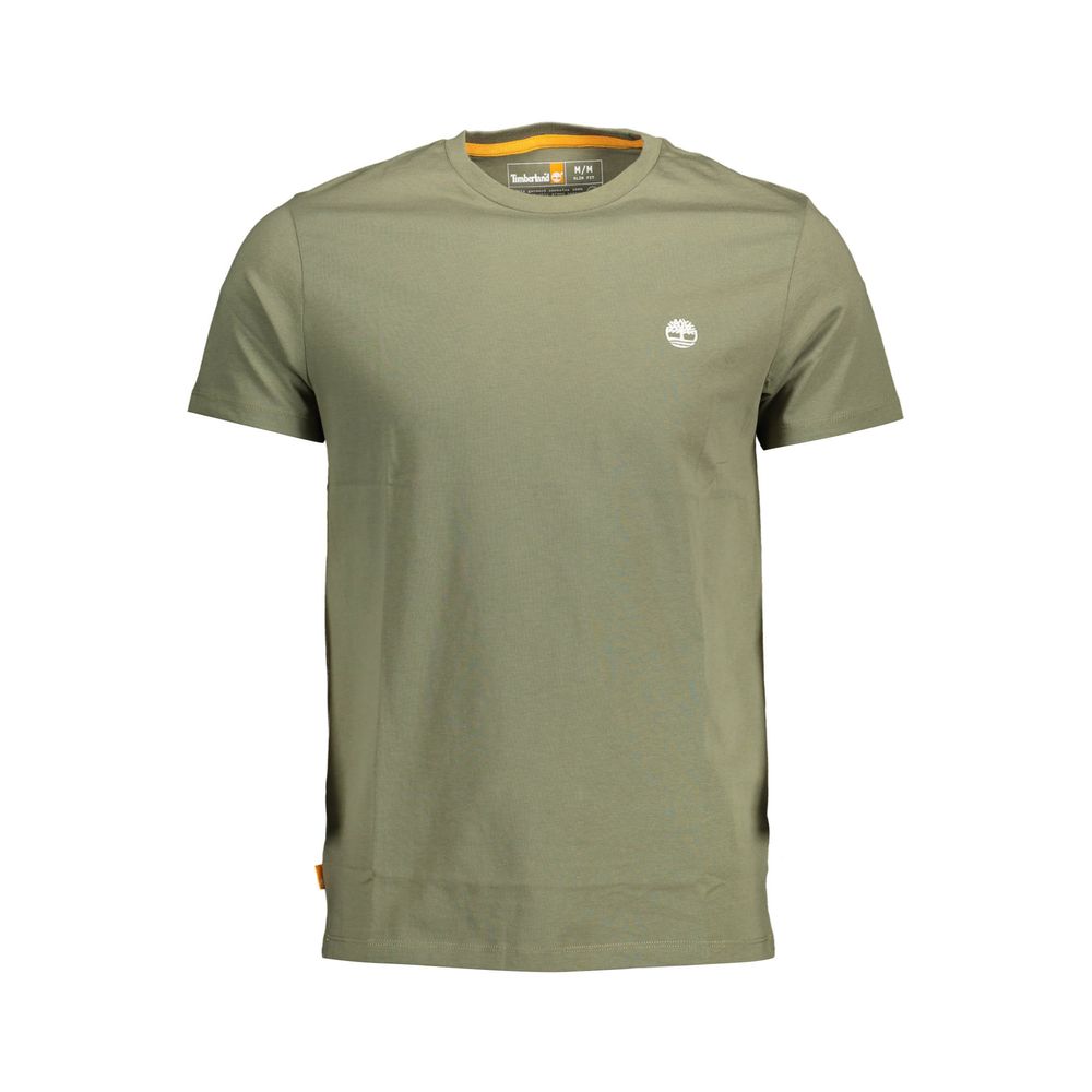 

Зеленая хлопковая футболка Timberland