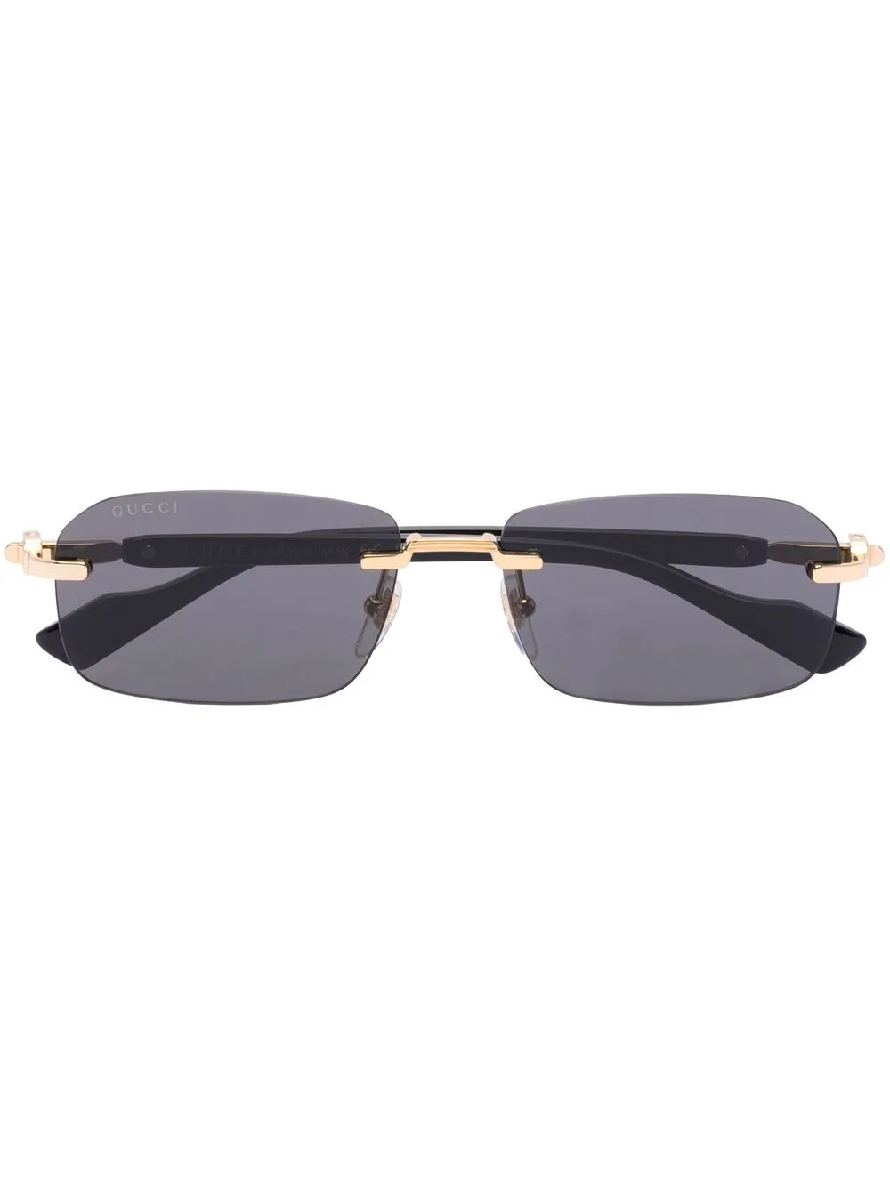 

Очки в безободковой оправе Gucci Eyewear, черный