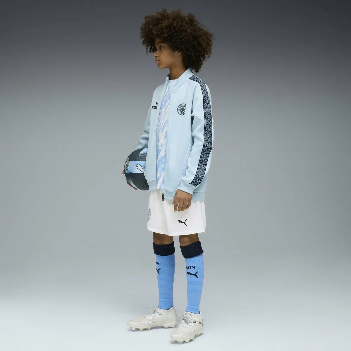Детская куртка "Манчестер Сити" "Король гимна" PUMA, Silver Sky-Deep — фото 3