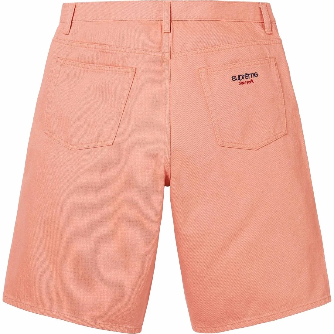 Мешковатые джинсовые шорты Supreme, Peach Pink/Dusty Peach