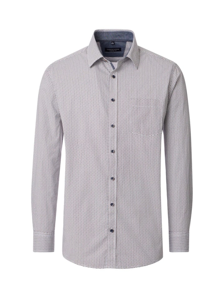 

CASAMODA Повседневная рубашка серебристого цвета