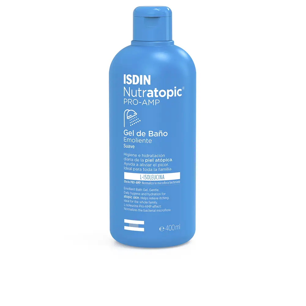 

Гель для душа Nutratopic pro-amp gel de baño emoliente piel atópica Isdin, 400 мл.