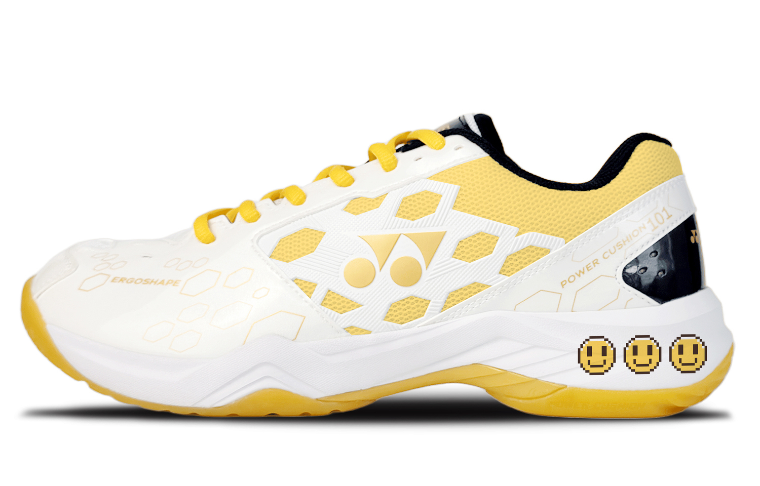 

YONEX Кроссовки для бадминтона Unisex Power Cushion Abrasion Resistant Breathable Low top White Yellow