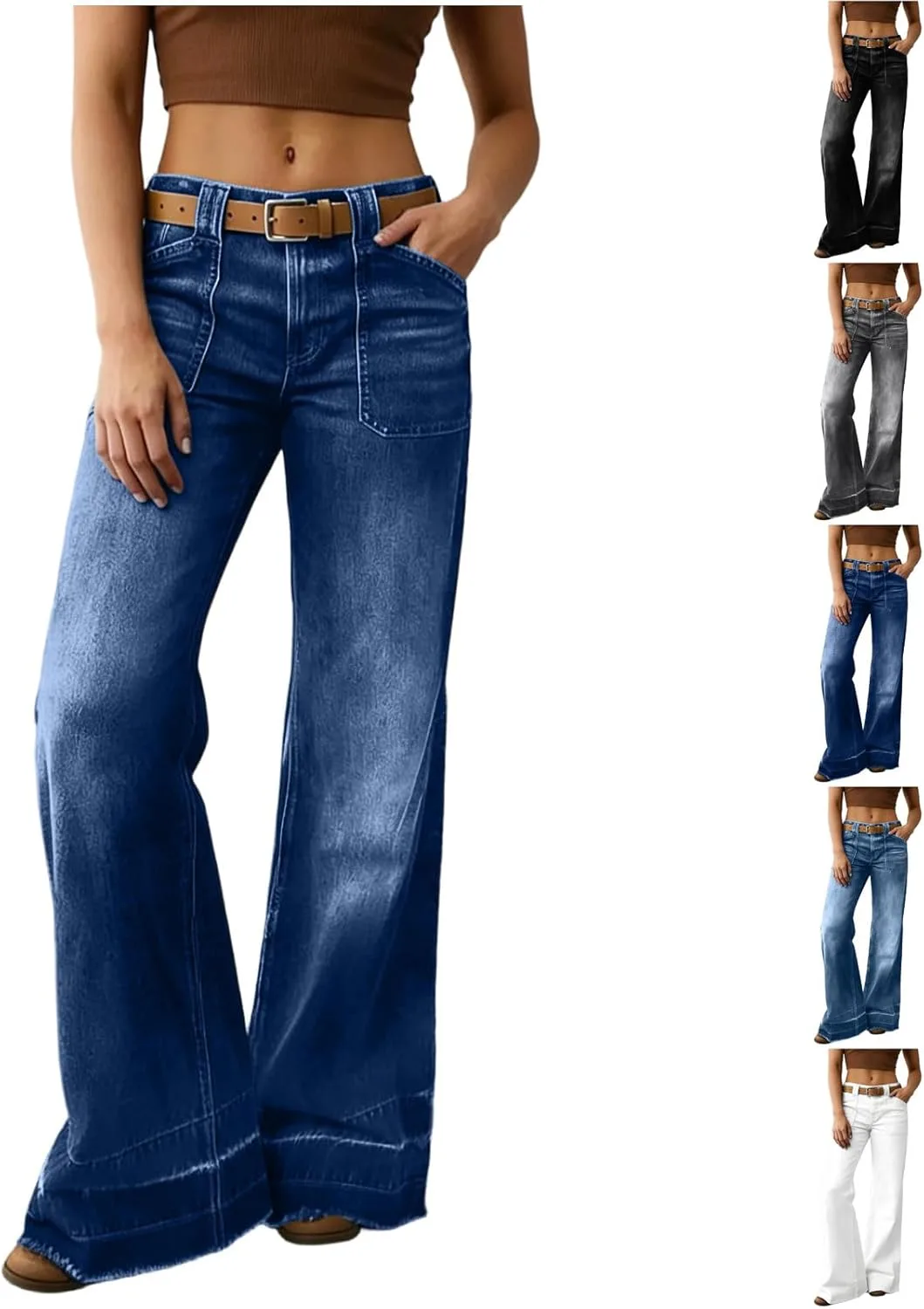 Женские джинсы High Waisted Y2K Straight Leg Baggy Stretchy