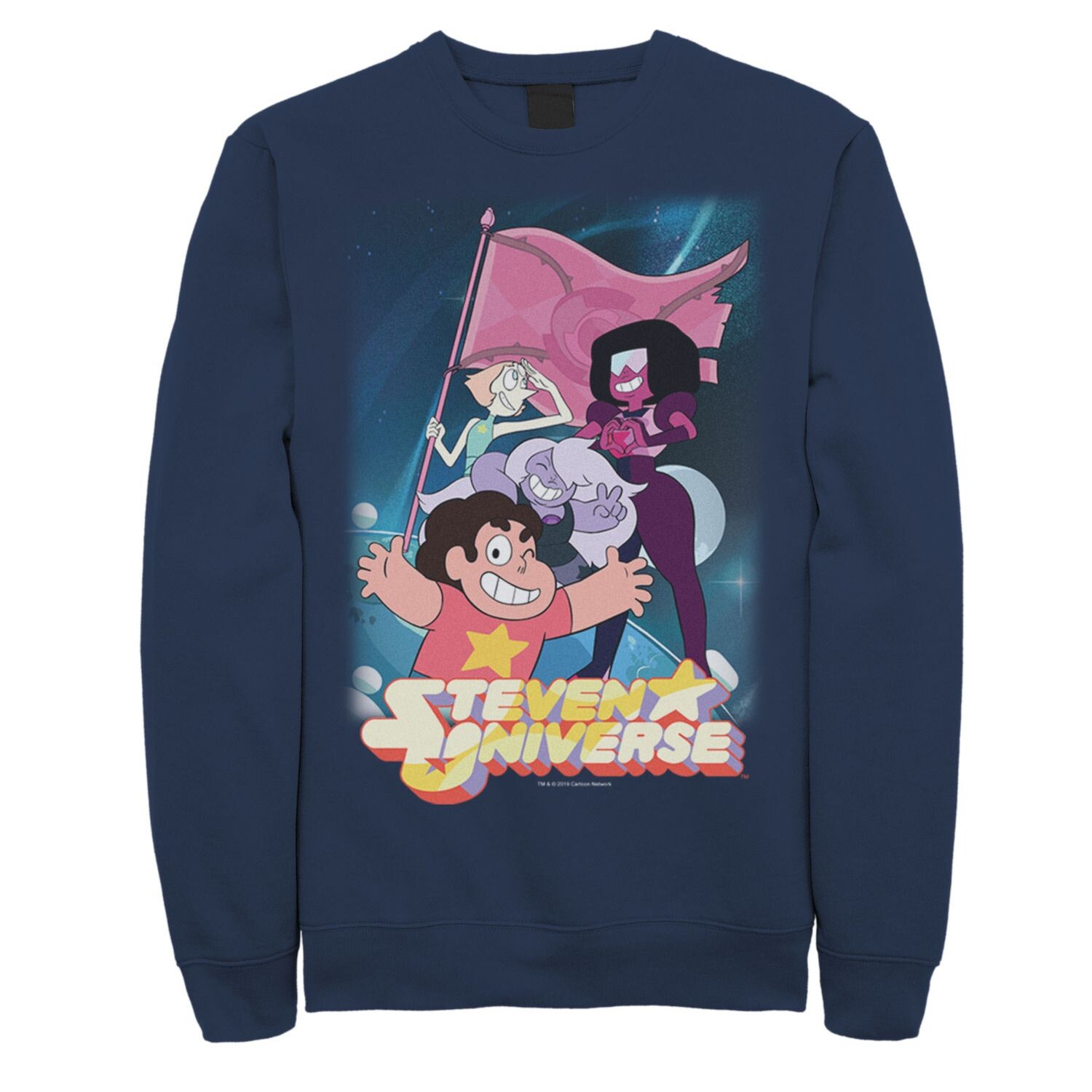 

Мужской свитшот с плакатом и флагом команды Cartoon Network Steven Universe Licensed Character, синий