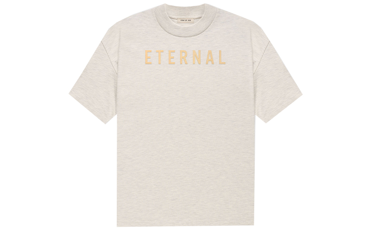 Футболка Essentials с рельефным логотипом Fear Of God, светло-бежевый — фото 2