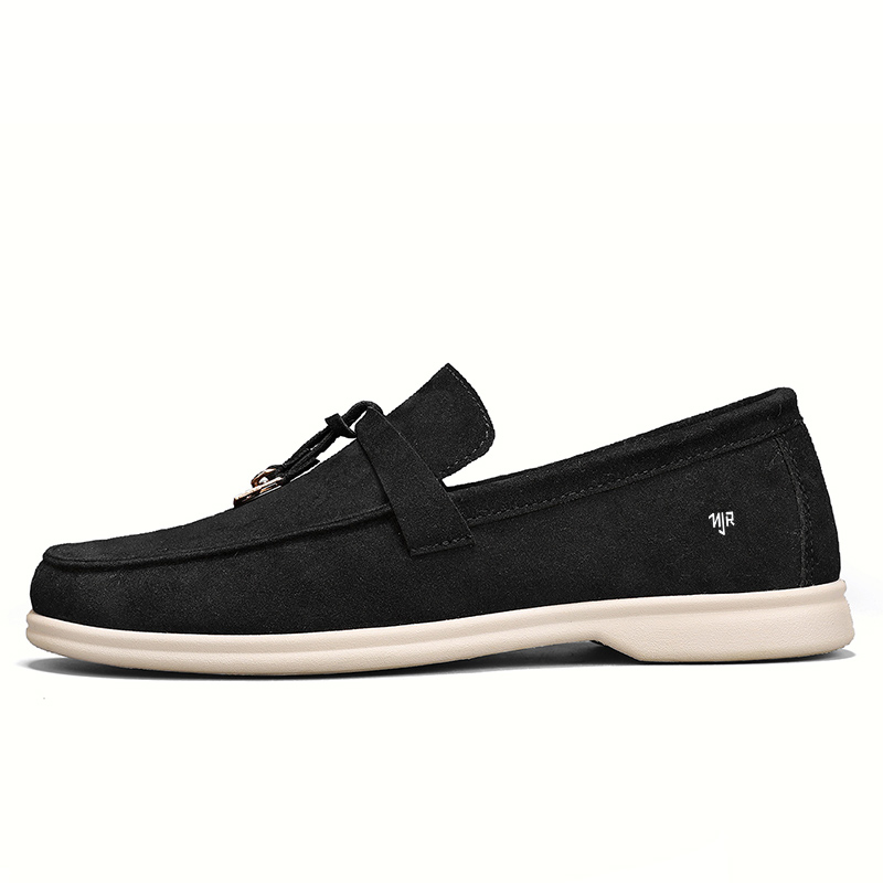 

NANJIREN Коричнево-черные лоферы мужские, цвет Black