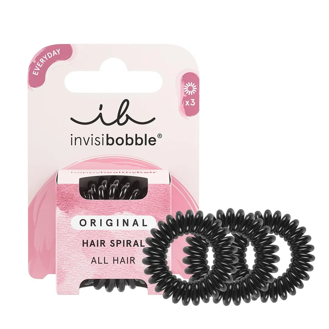 Резинки для волос «Original True Black» от invisibobble, 3 шт. Invisibobble