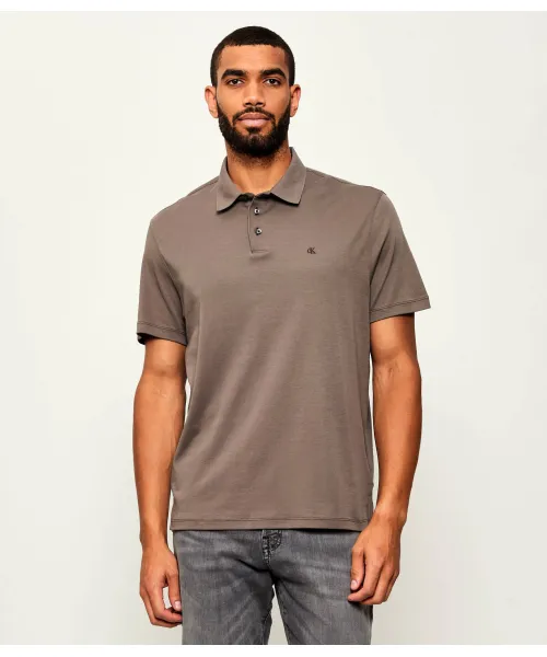 

Футболка поло Classic fit Calvin Klein, коричневый
