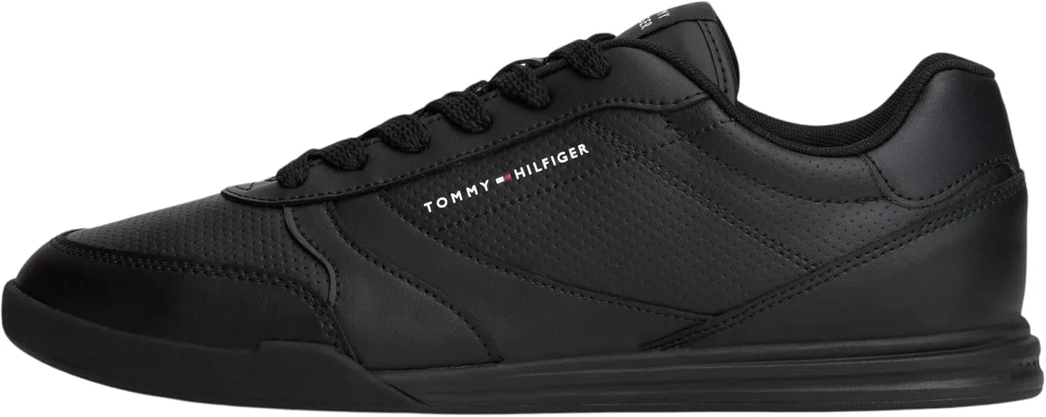 Мужские низкие кожаные кроссовки Tommy Hilfiger Lopro Cup Fm0fm05677, Black