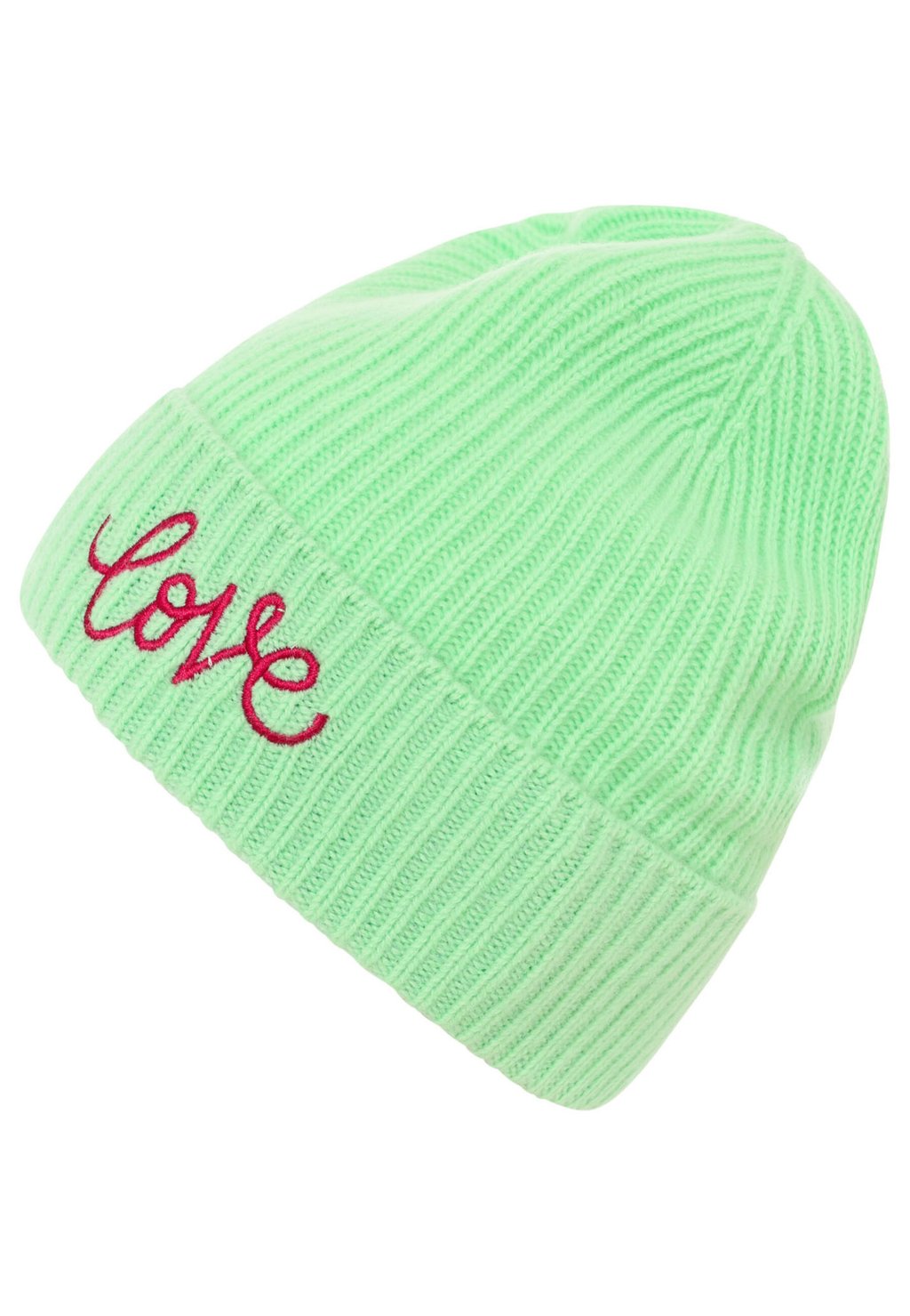 

Шапка WITH LOVE EMBROIDERY Zwillingsherz, неоновый зеленый