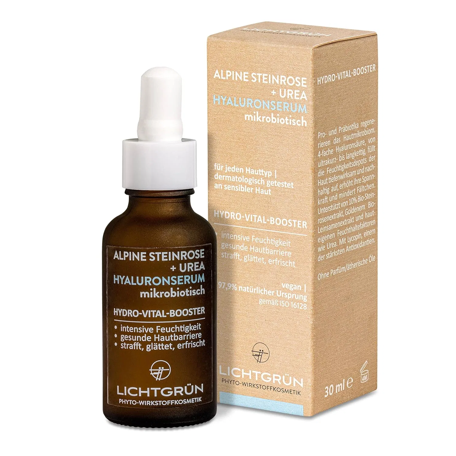 Бустер Lichtgrün — Для лица HYALURON SERUM HIGH DOSE, 30 мл