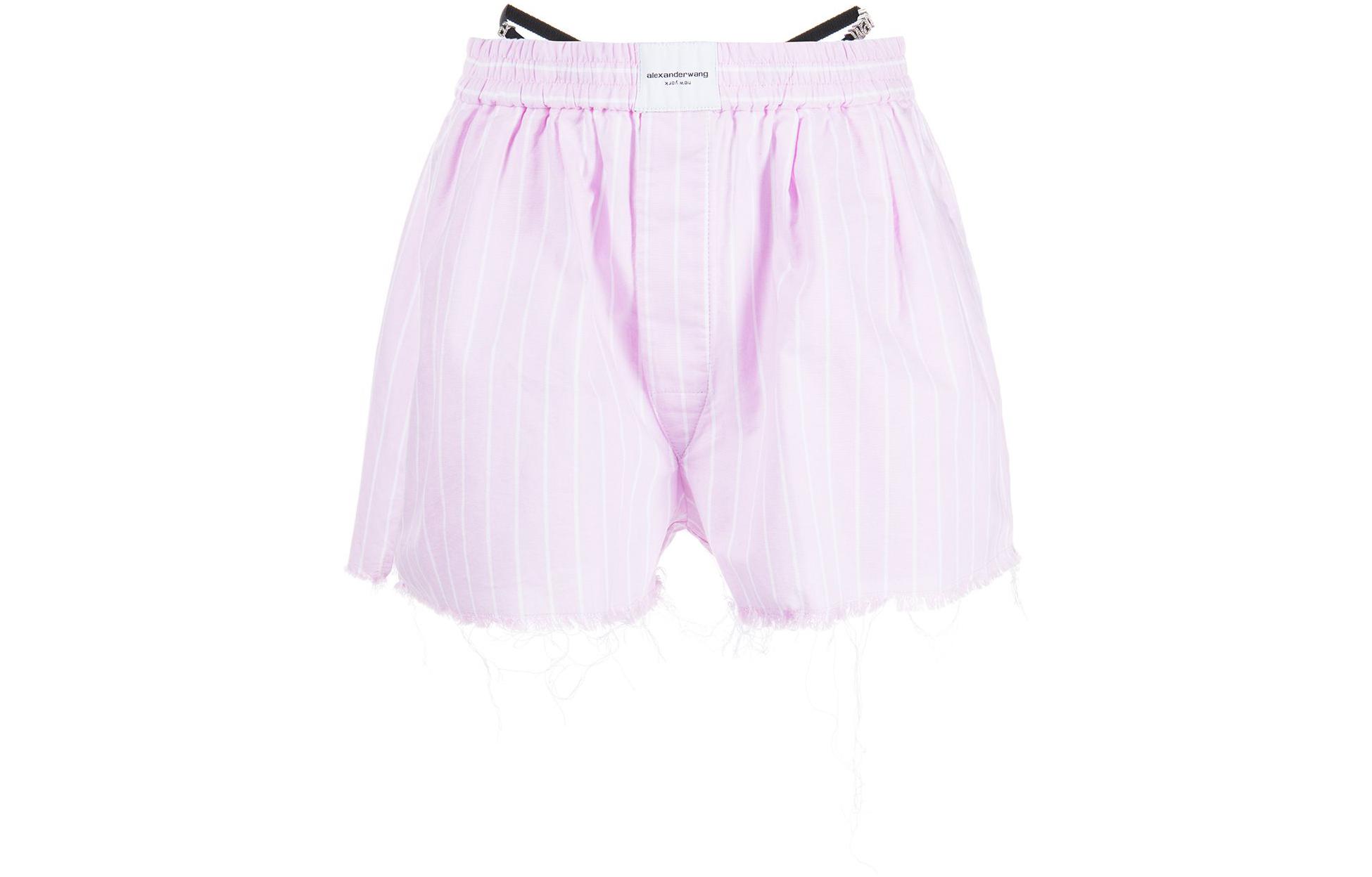 

Повседневные шорты женские светло-розовые Alexander Wang