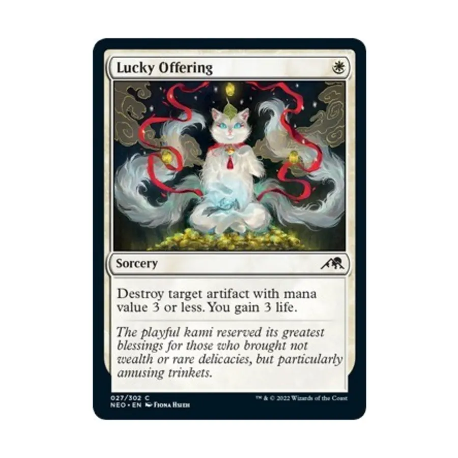 

CCG Счастливое подношение (С) (Фольга), MTG - Kamigawa : Neon Dynasty