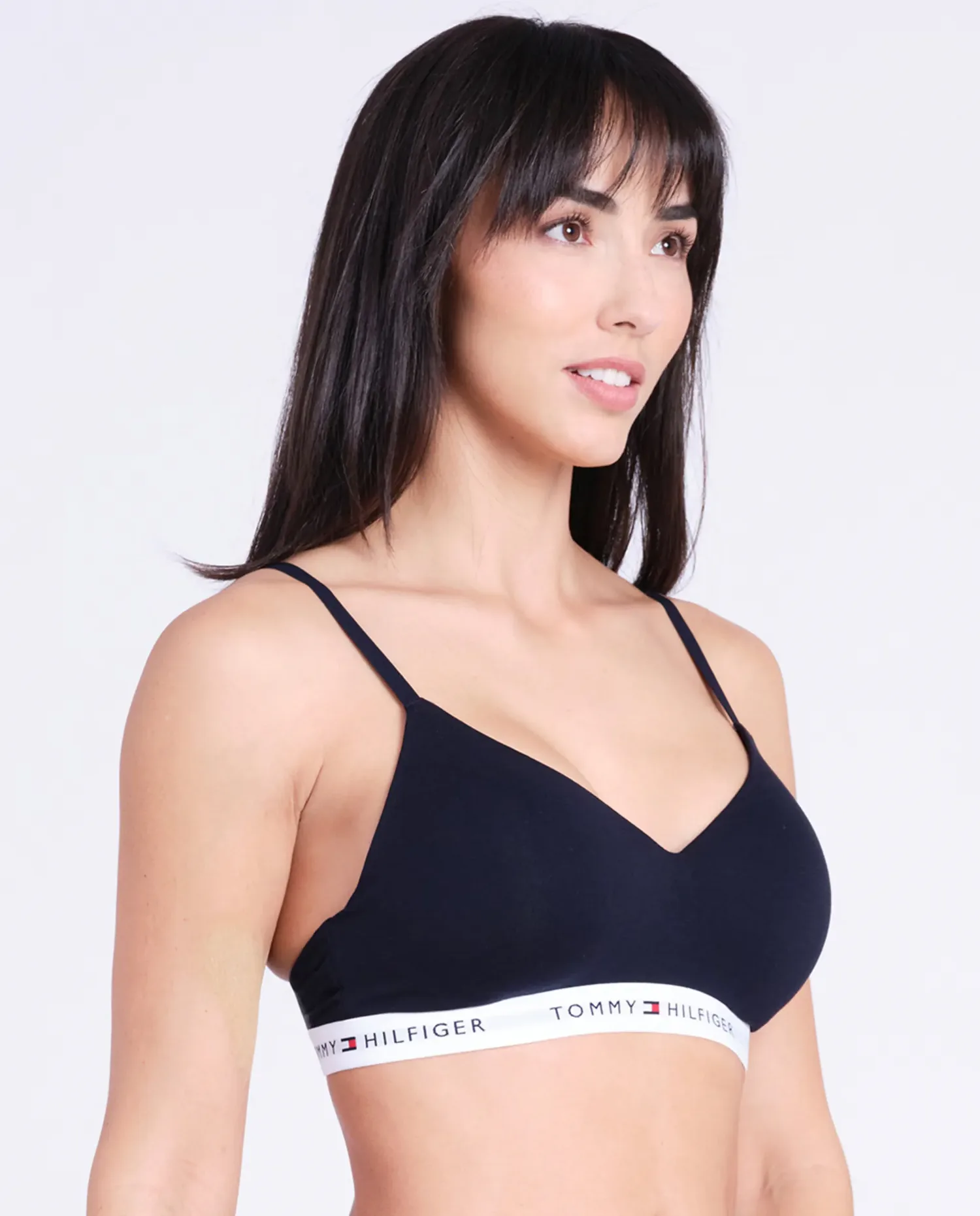 Треугольный бюстгальтер с поролоном Tommy Hilfiger, темно-синий