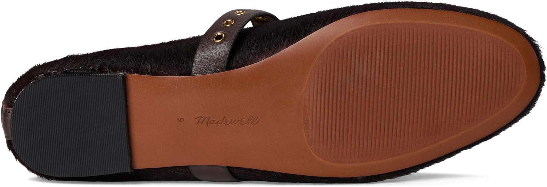 Балетки Madewell Women's Remy Mary Jane - Calfhair, Chocolate Raisin — фото 3
