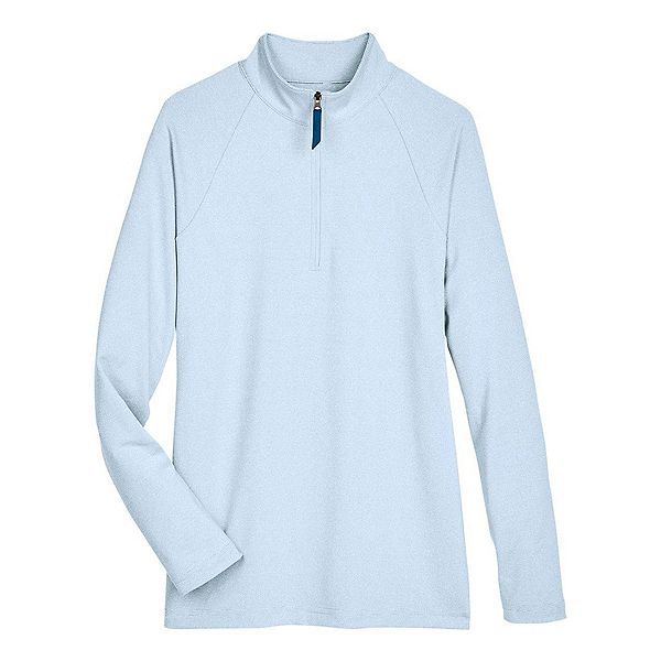 

Женский микрофлисовый свитер с молнией на четверть Crownlux Performance Clubhouse Devon & Jones, Ocean Blue