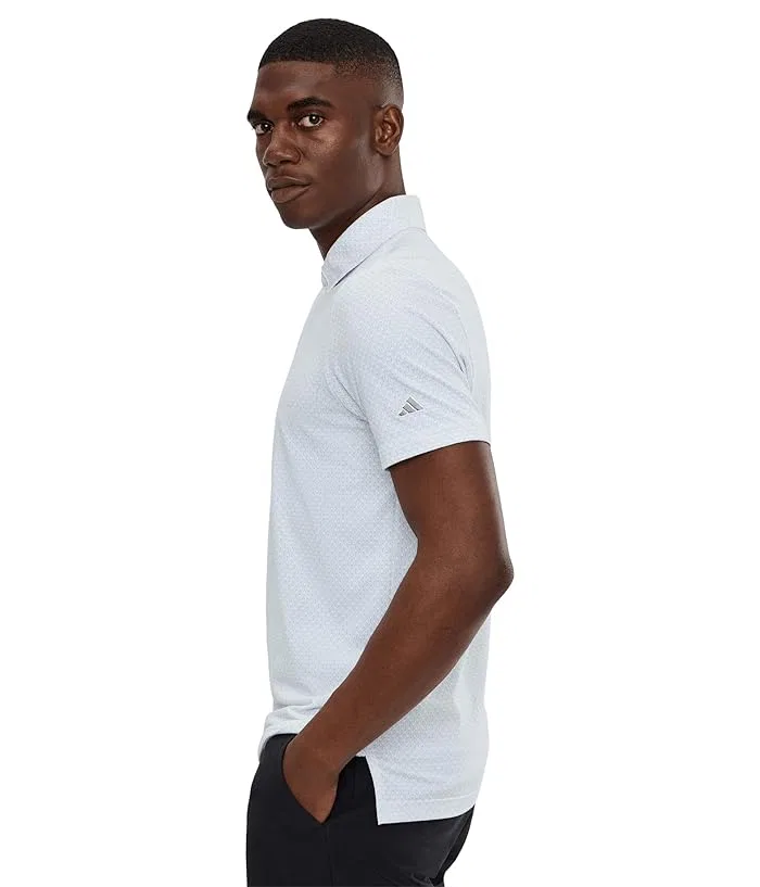 Поло Adidas Golf Ultimate365+ Go-To Print, White/Grey Three — фото 3