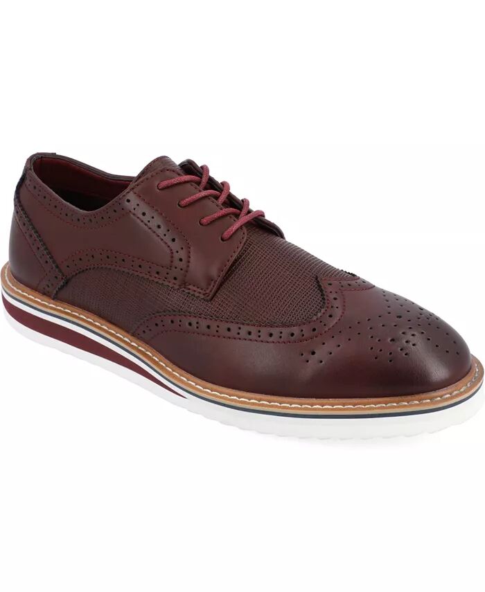 

Мужские туфли Warrick Wide Width Tru Comfort Foam Wingtip Lace-Up Derby Vance Co., красный