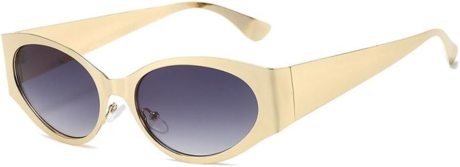 

Модные солнцезащитные очки овальной формы с градиентными линзами, винтажный стиль, универсальные повседневные солнцезащитные очки с защитой от УФ-излучения UV400 TYUVIVO, C1