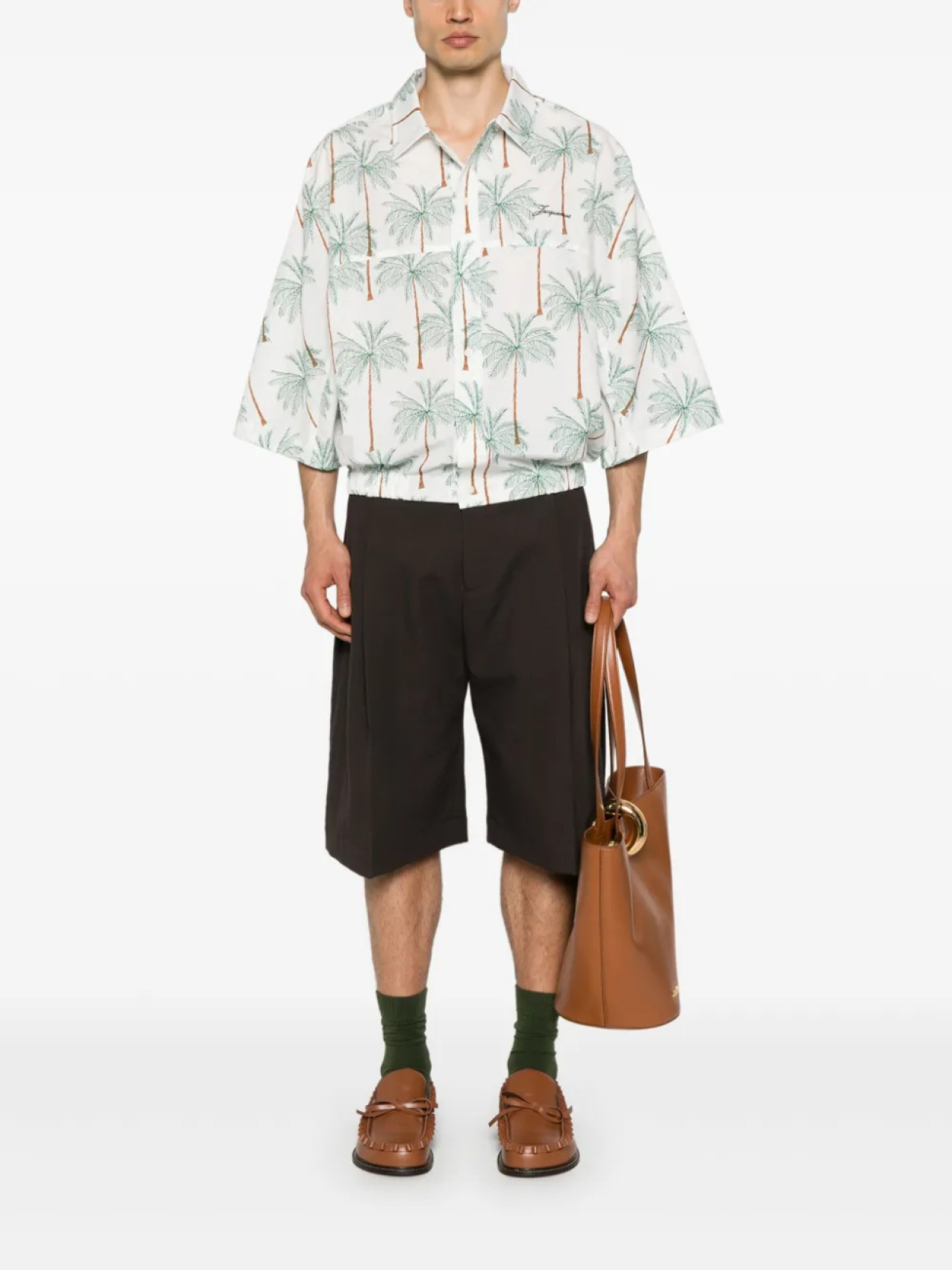 Рубашка Jacquemus La Chemise Canevas, белый — фото 2