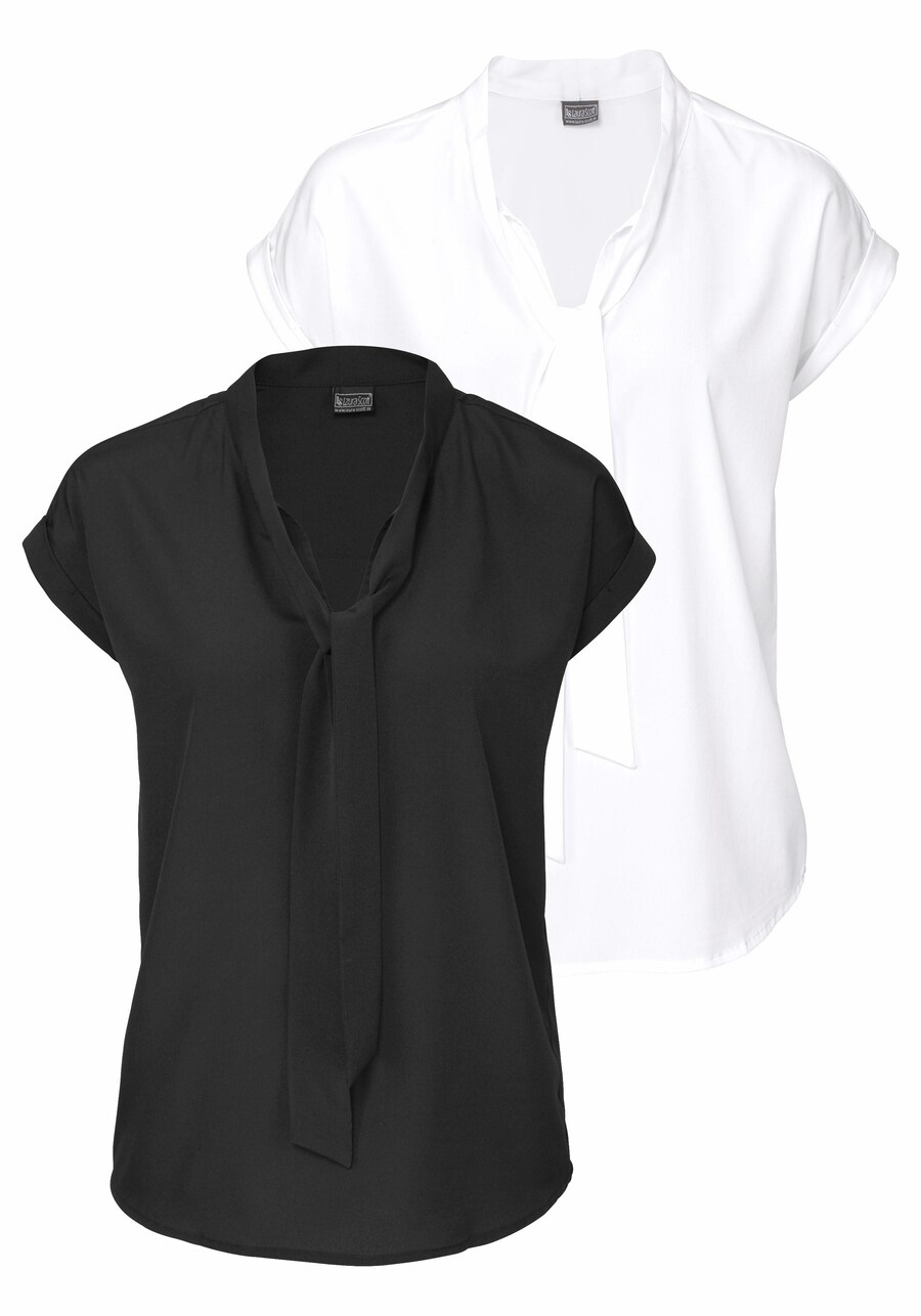 

Блузка с коротким рукавом BRUNO BANANI Blouse, черный/белый