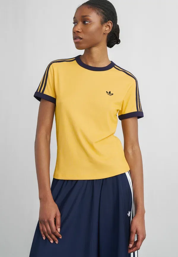 Футболка Adidas Originals 3S cali tee print t-shirt, цвет ночной индиго/голубой рассвет/ночной индиго