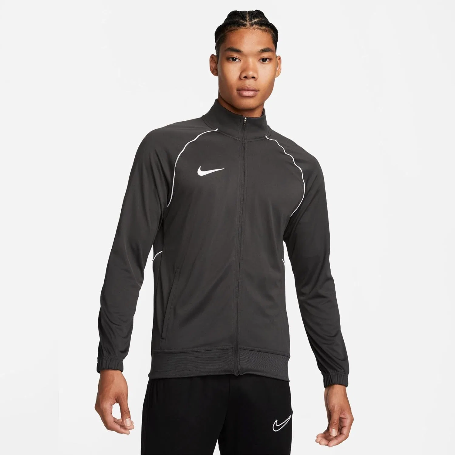 Куртка мужская Nike Dri-FIT Academy, цвет Dk Smoke Grey/White — фото 2