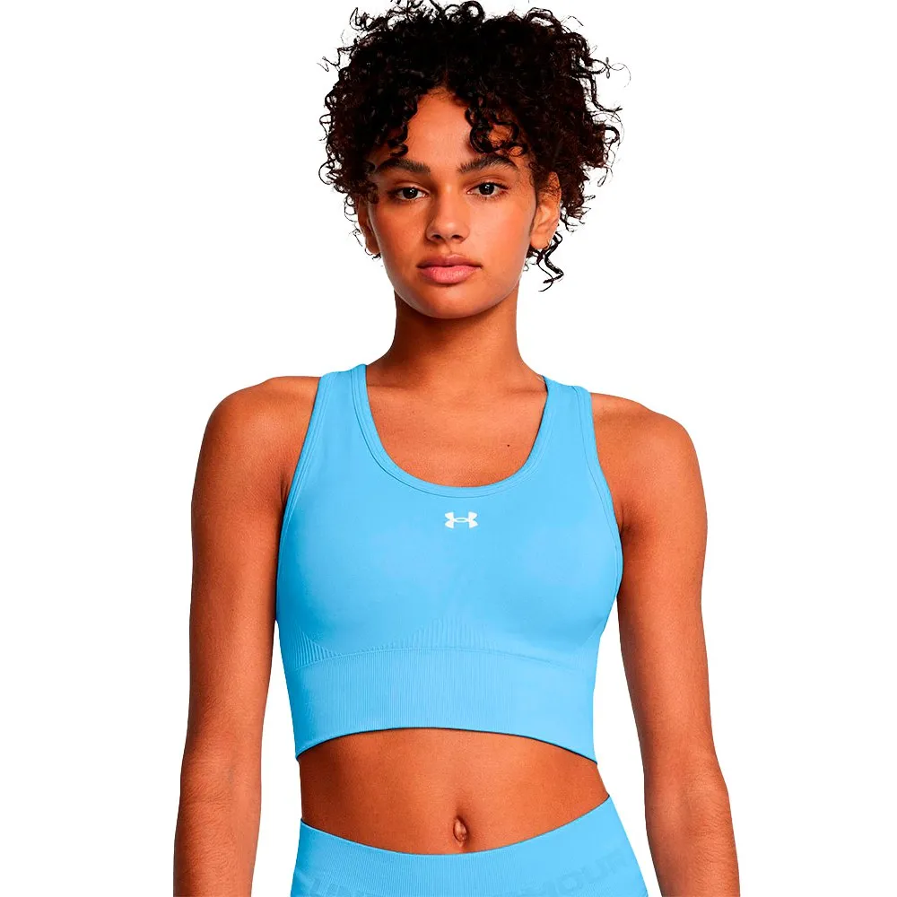 

Спортивный топ Under Armour Vanish seamless medium support, синий